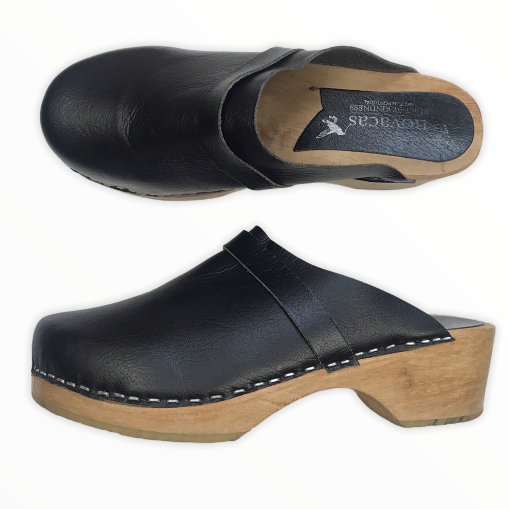 Novacas Vegan Slip On Swedish Wooden Clogs